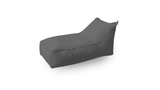 Gray bean bag chair on a white background